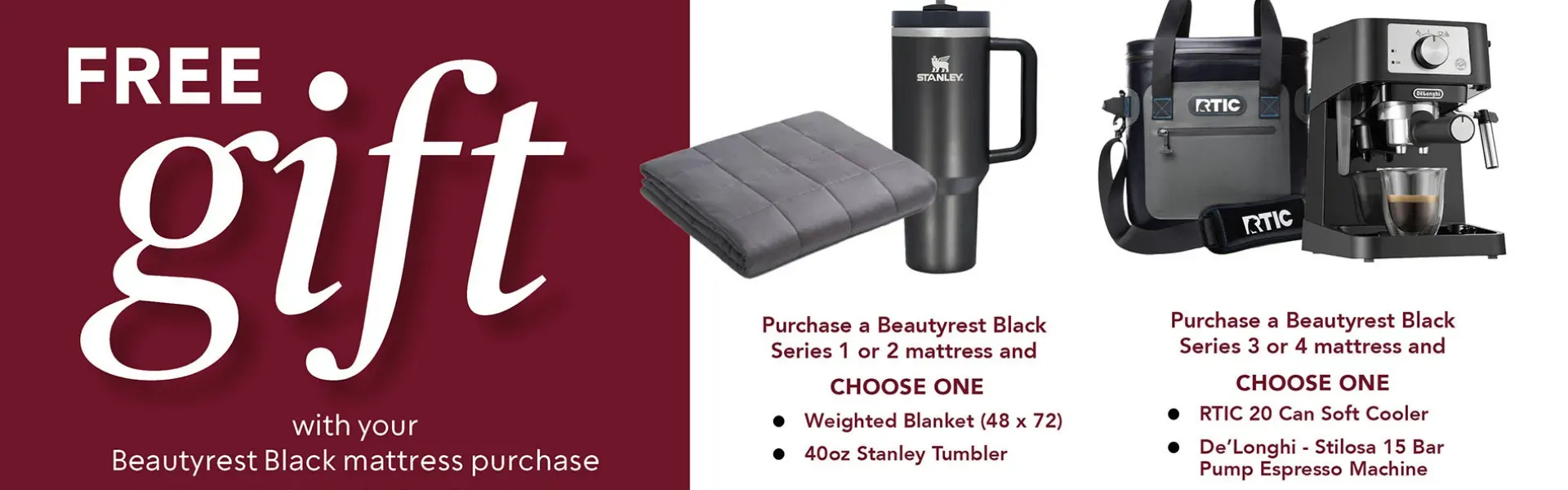 Free Gift with your Beautyrest Black Mattress Purchase